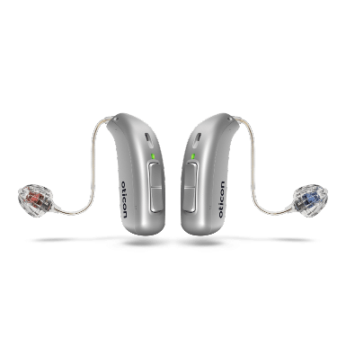 Oticon Real hearing aids on display